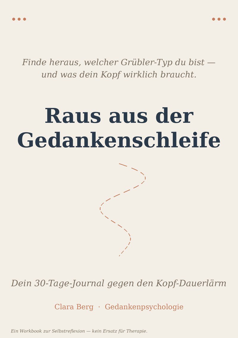 Workbook Cover — Raus aus der Gedankenschleife